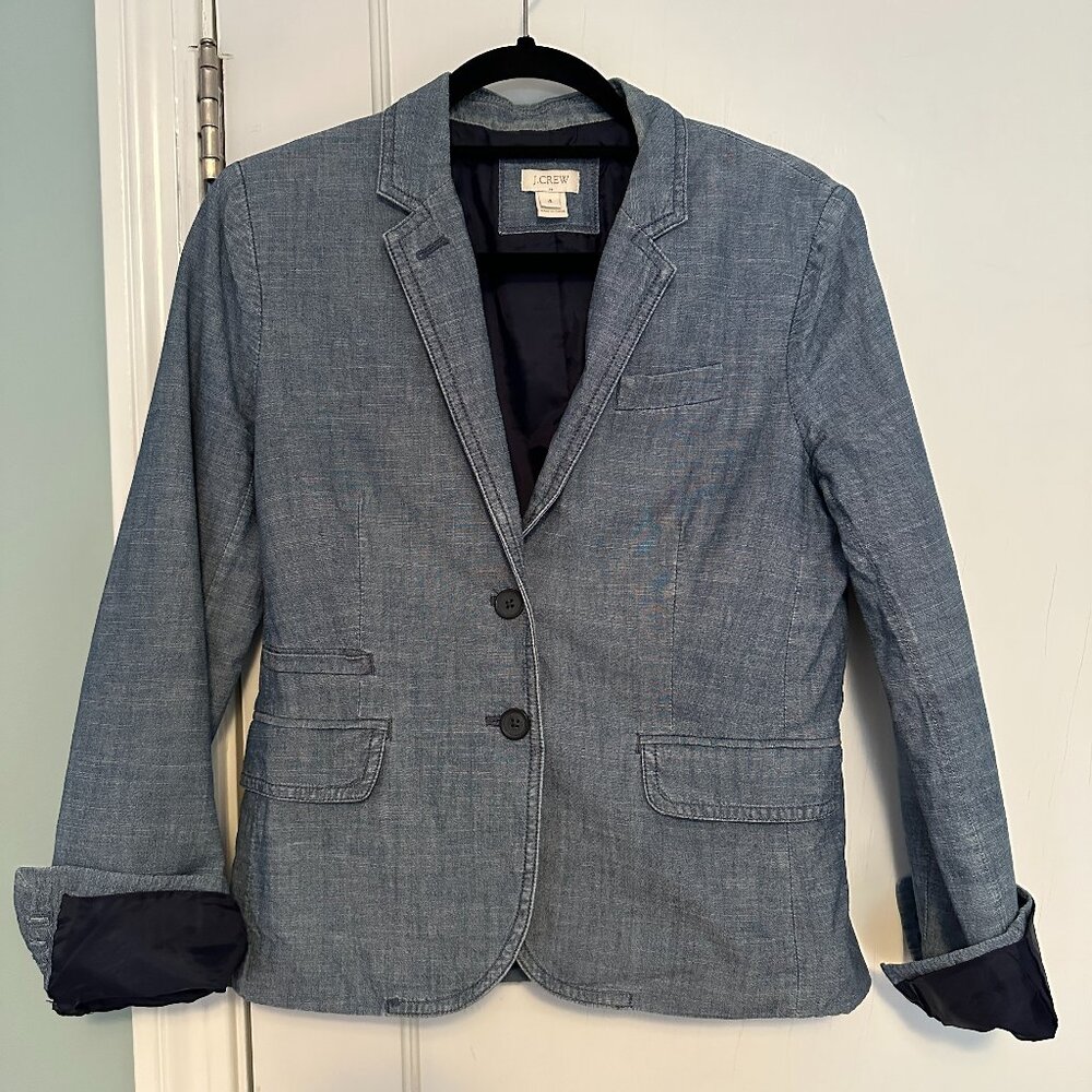 J.Crew Chambray Blazer – Women's Size 4